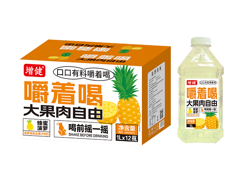 果肉哆哆果肉果汁1升装（蜂蜜菠萝）